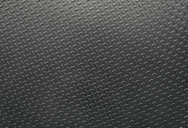 Photo of Diamond shaped steel texture, background