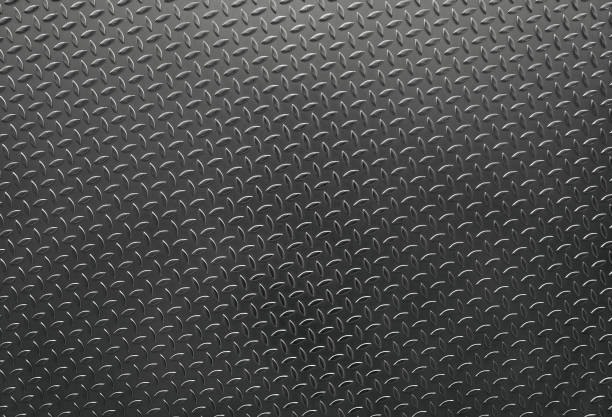 diamante em forma de textura de aço, fundo - diamond plate - fotografias e filmes do acervo