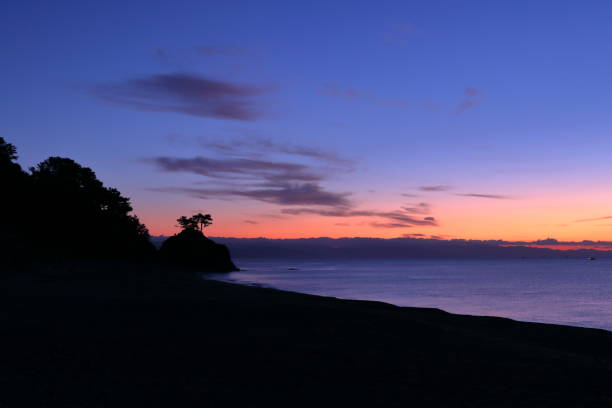 istock Waiting for the dawn Katsurahama (Kochi City) 1127509057