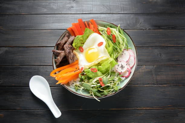 istock Bi Bim Bap rice - yukhoe-bibimbap 1127509211