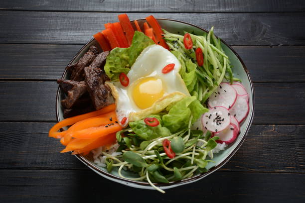 istock Bi Bim Bap rice - yukhoe-bibimbap 1127509225