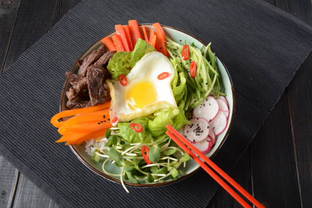 istock Bi Bim Bap rice - yukhoe-bibimbap 1127509339