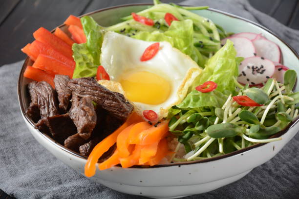 istock Bi Bim Bap rice - yukhoe-bibimbap 1127509493