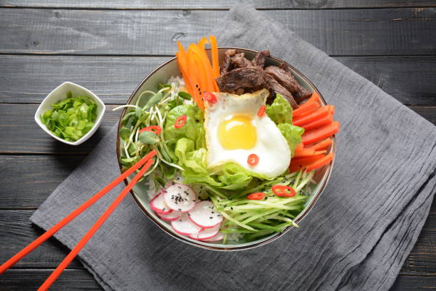 istock Bi Bim Bap rice - yukhoe-bibimbap 1127509502