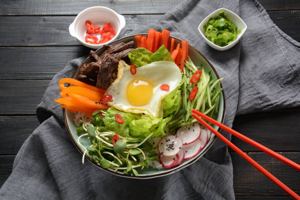 istock Bi Bim Bap rice - yukhoe-bibimbap 1127509569
