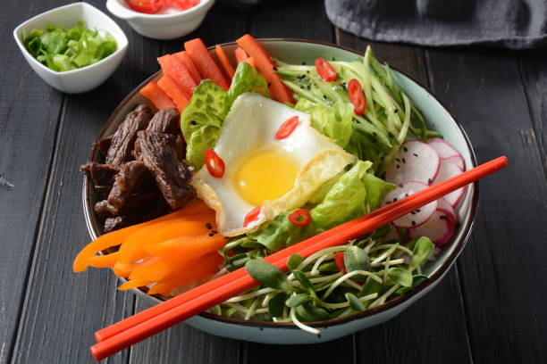istock Bi Bim Bap rice - yukhoe-bibimbap 1127509612