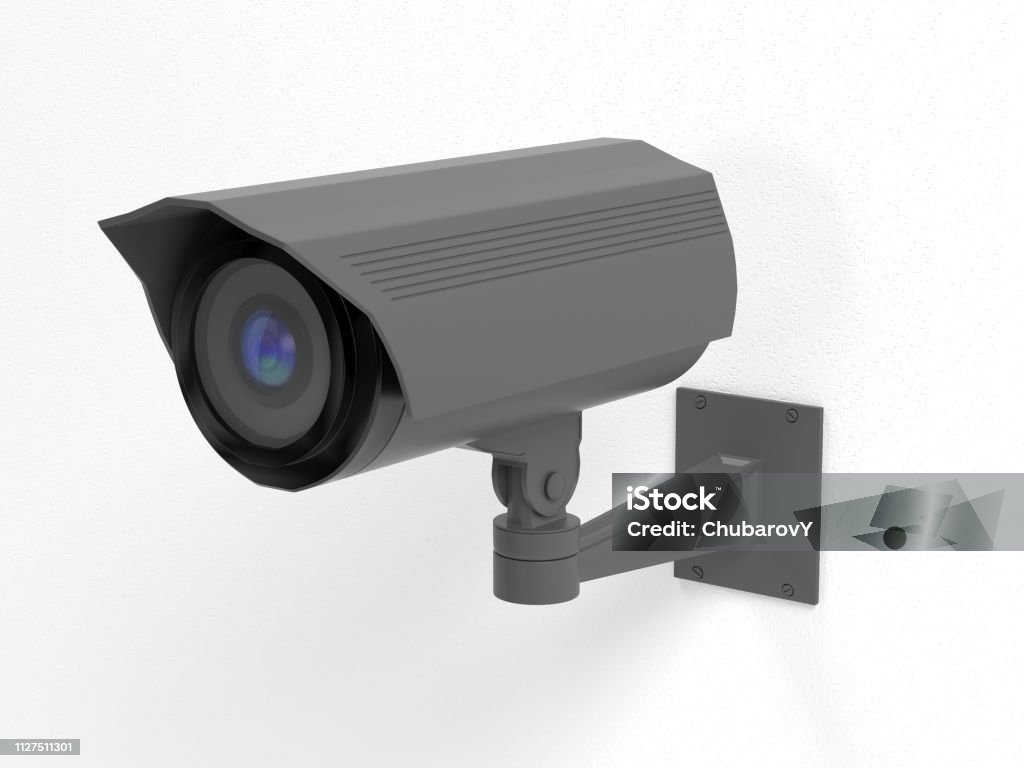 Cctv Renders Cctv Security Camera 3d Rendering Illustration Stock Photo - Download ...