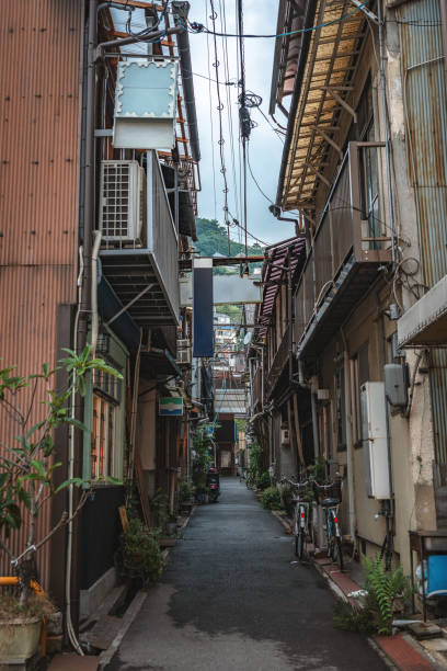 istock Back alley scenery of the entertainment district 1127513165