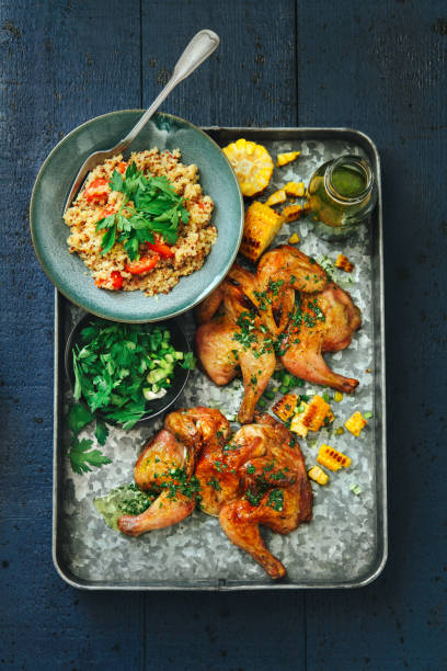 istock Grilled whole butterflied chickens 1127515370