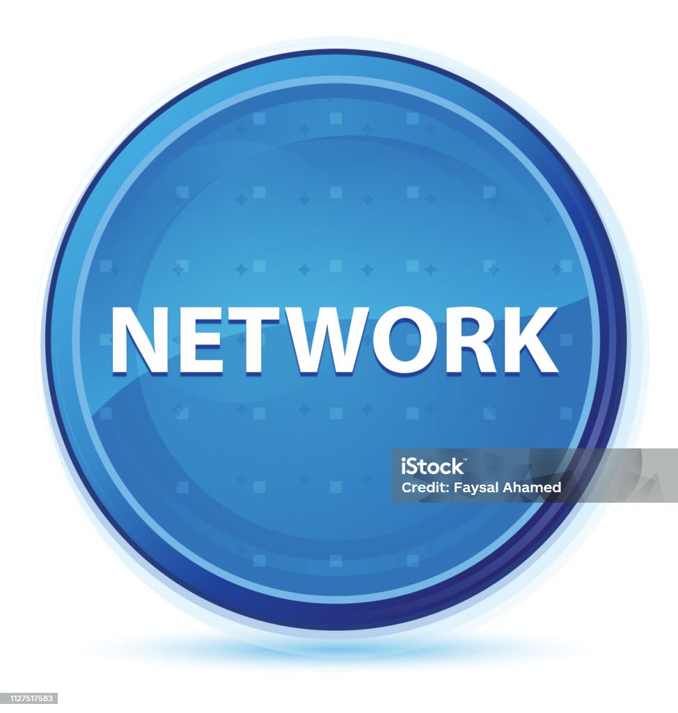 Network Work Button Network Midnight Blue Prime Round Button Stock Illustration - Download ...