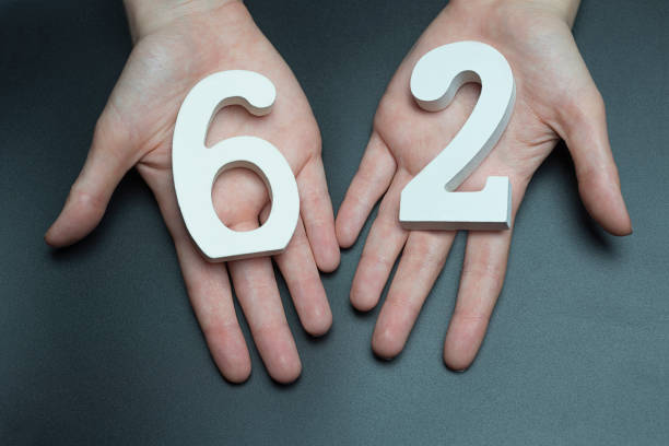 istock On the female palms figure sixty-two. 1127517833