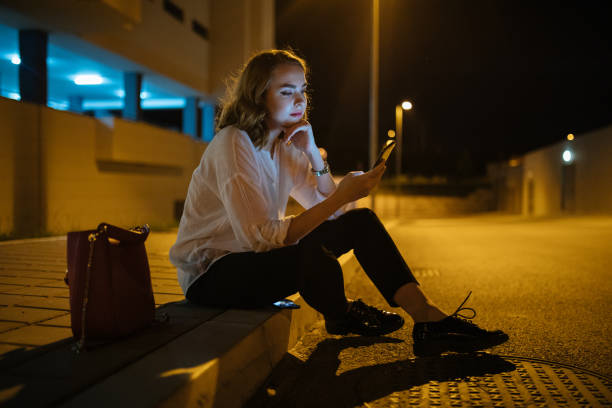 istock On the pavement waiting for a taxi 1127519219