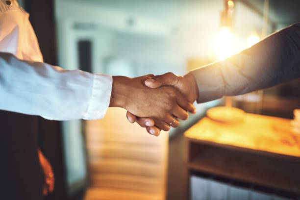 istock The day was done when they reached a new deal 1127521198