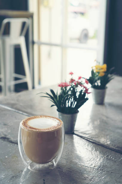 istock coffee latte art, latte art in coffee cup 1127525037