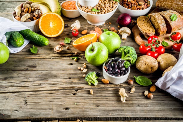 istock Good carbohydrate fiber rich food 1127527993