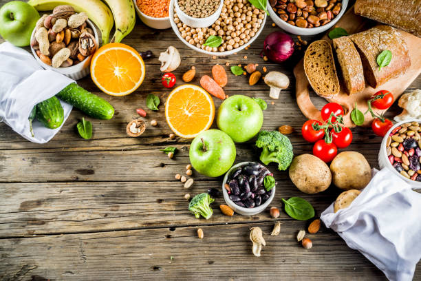 istock Good carbohydrate fiber rich food 1127528085