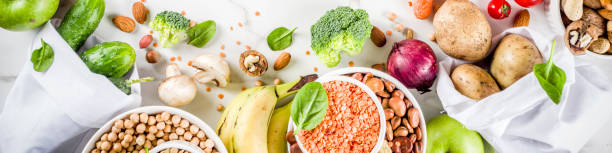 istock Good carbohydrate fiber rich food 1127528694
