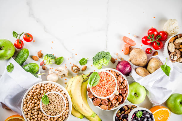 istock Good carbohydrate fiber rich food 1127528696