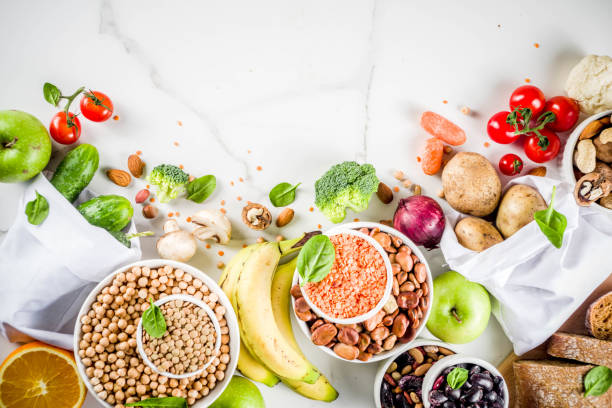 istock Good carbohydrate fiber rich food 1127528714