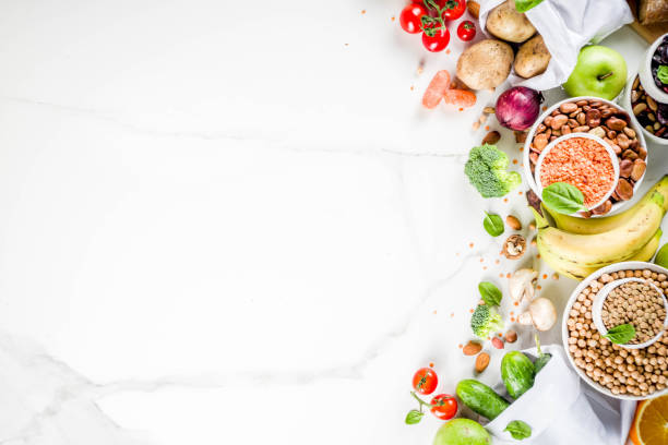 istock Good carbohydrate fiber rich food 1127528717