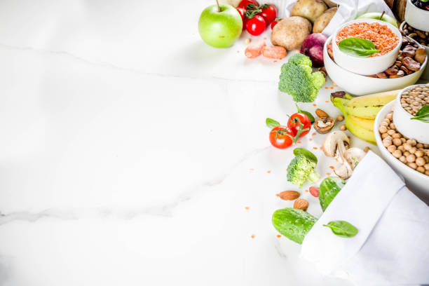 istock Good carbohydrate fiber rich food 1127528729