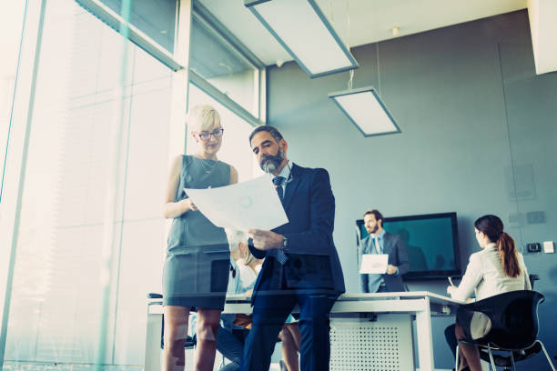 istock Business people conference in modern meeting room 1127535687