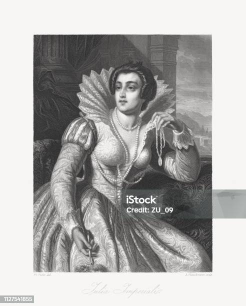 Julia Imperiali Fictional Character By Friedrich Schiller Published 1859 Stock Illustration - Download Image Now