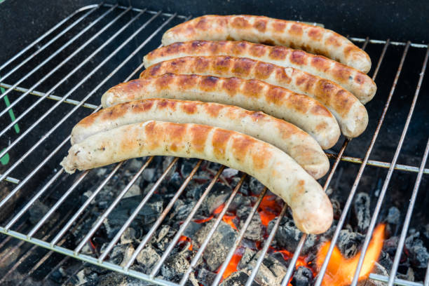 istock Grill party Bratwurst garden grill 1127542135
