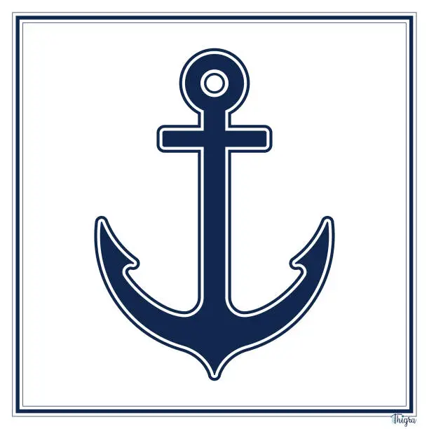 Vector illustration of Ship's Anchor