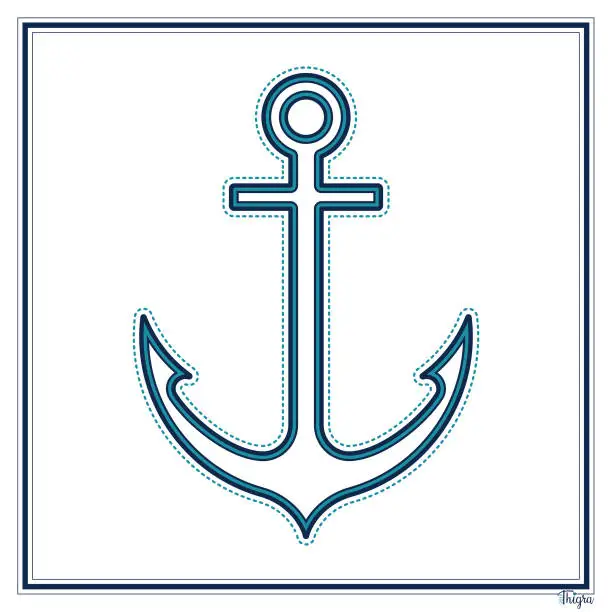 Vector illustration of Ship's Anchor