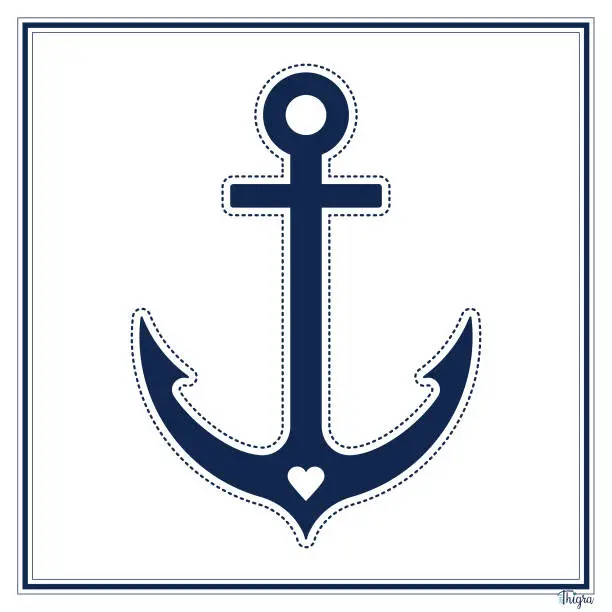 Vector illustration of Ship's Anchor