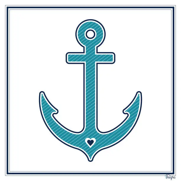 Vector illustration of Ship's Anchor