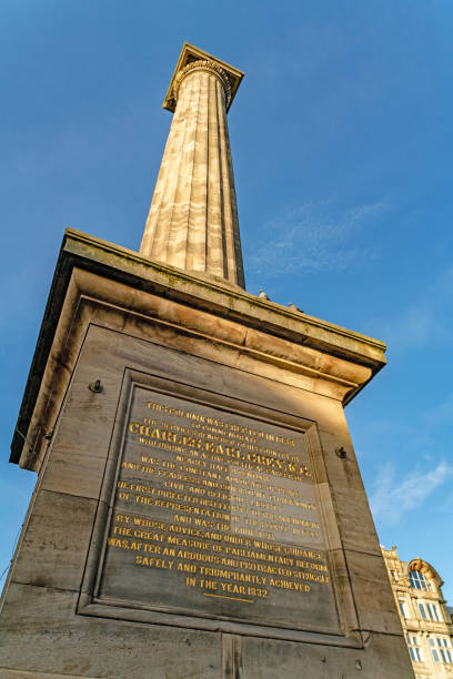 istock Inscription and Grey's monument in Newcastle upon Tyne 1127551106