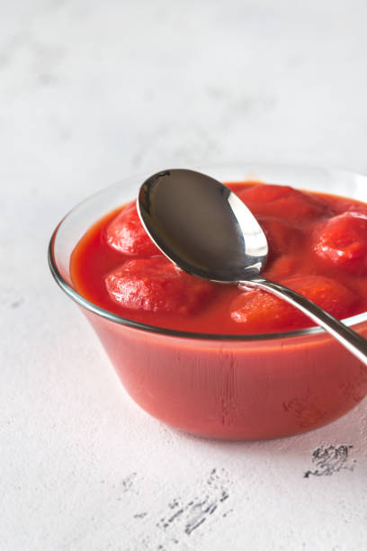 istock Bowl of canned tomatoes 1127554553