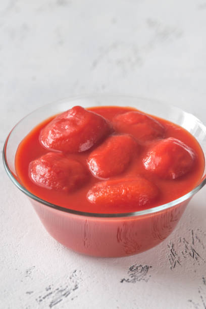 istock Bowl of canned tomatoes 1127554656