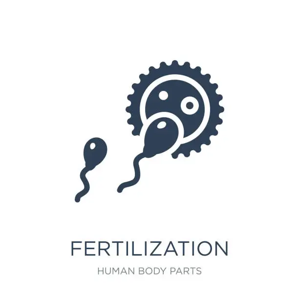 Vector illustration of fertilization icon vector on white background, fertilization tre