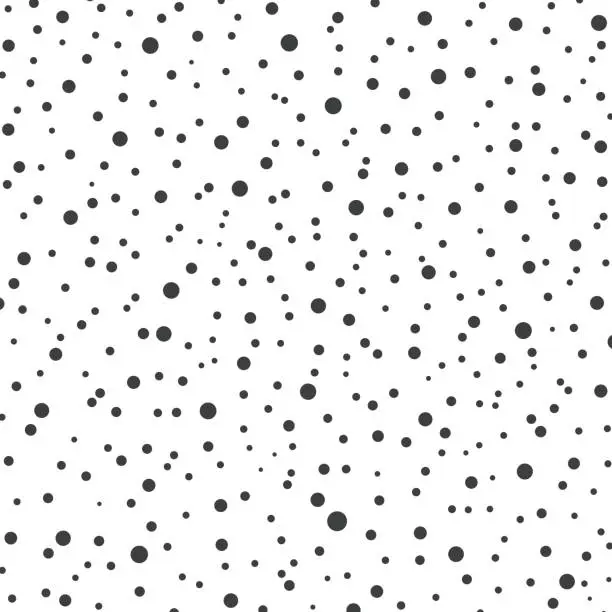 Vector illustration of Abstract dots random size