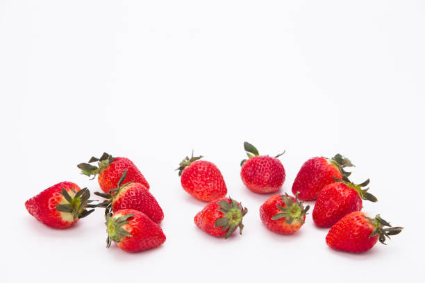 istock Beautiful strawberry on a white background 1127564808