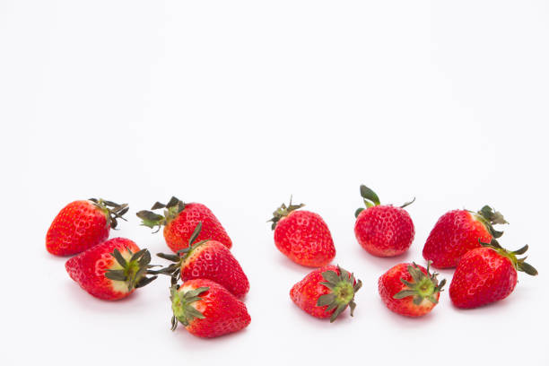 istock Beautiful strawberry on a white background 1127564831
