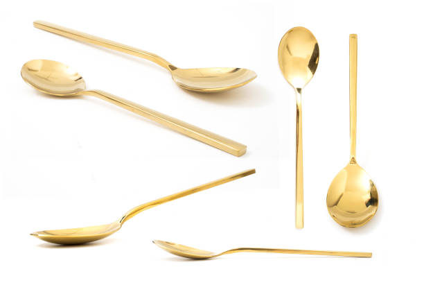 istock golden spoon isolated on a white background 1127565825