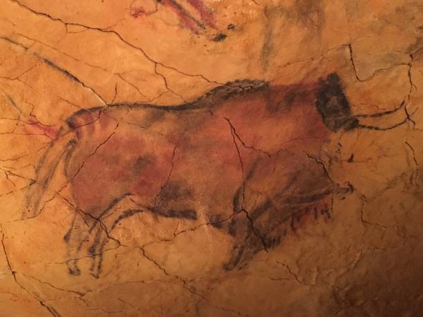 istock Cave painting mural in northern Spain 1127570702