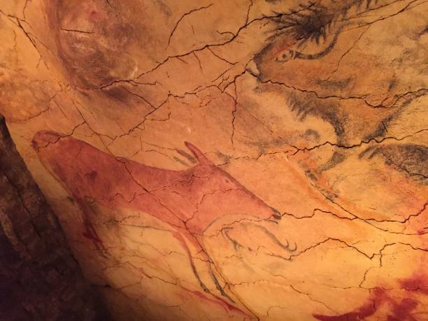 istock Cave painting mural in northern Spain 1127570724