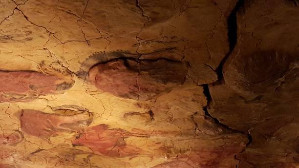 istock Cave painting mural in northern Spain 1127570760