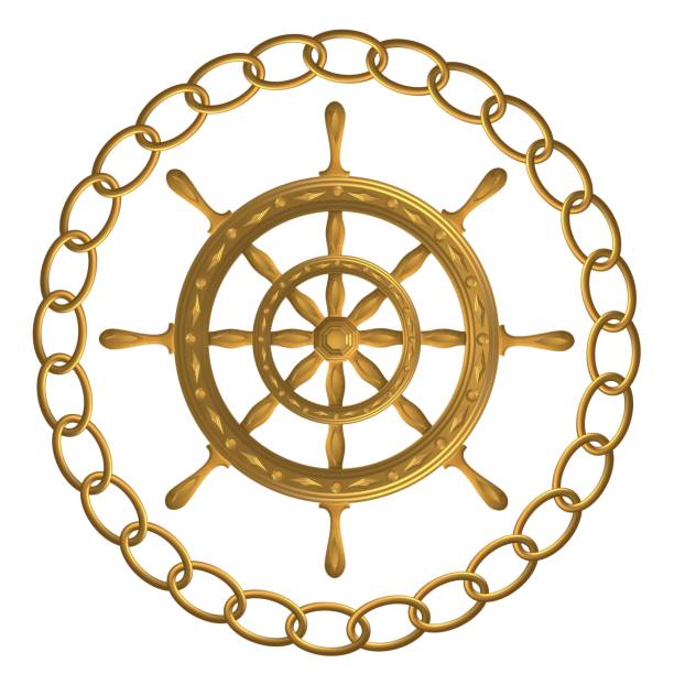 złoty kompas – róża wiatru - kierownica - compass compass rose north direction stock illustrations