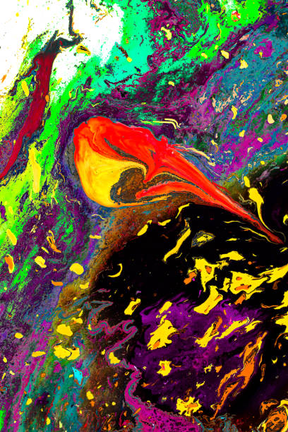 istock Abstract grunge art background texture with colorful paint splashes 1127578878