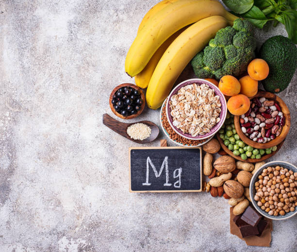 istock Assortment of  food containing magnesium 1127579528
