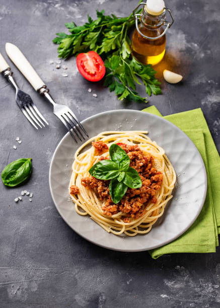 istock Pasta Bolognese. Spaghetti with meat sauce 1127579543