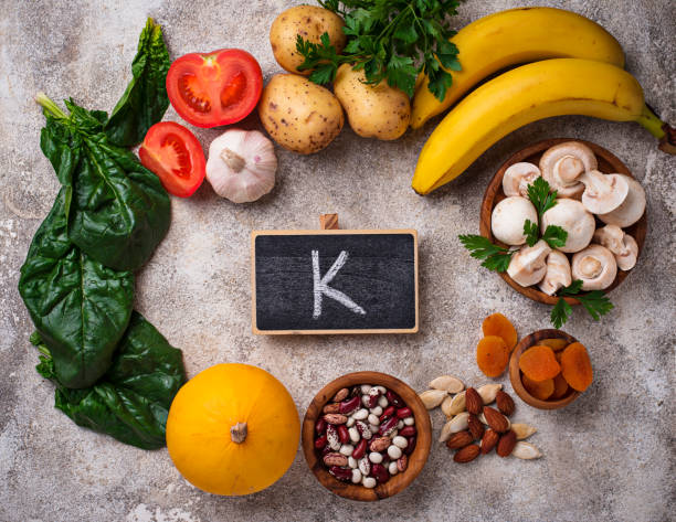 istock Products containing potassium. Healthy food concept 1127579549