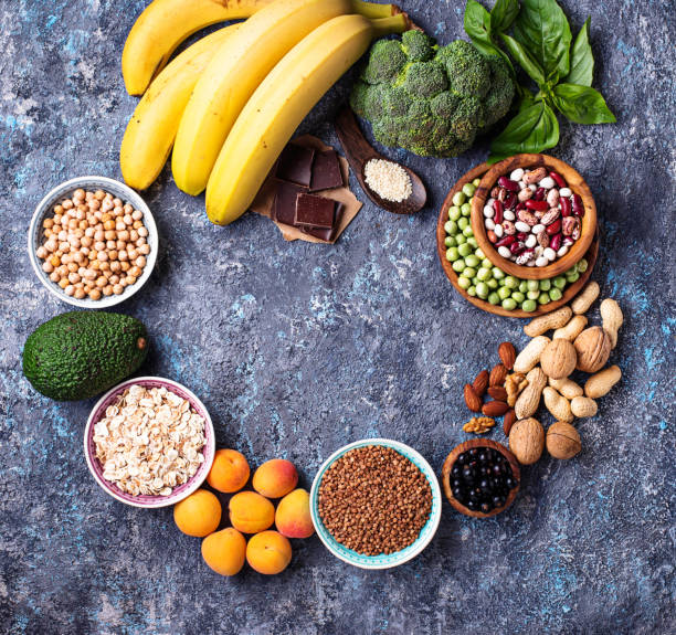 istock Assortment of  food containing magnesium 1127579550