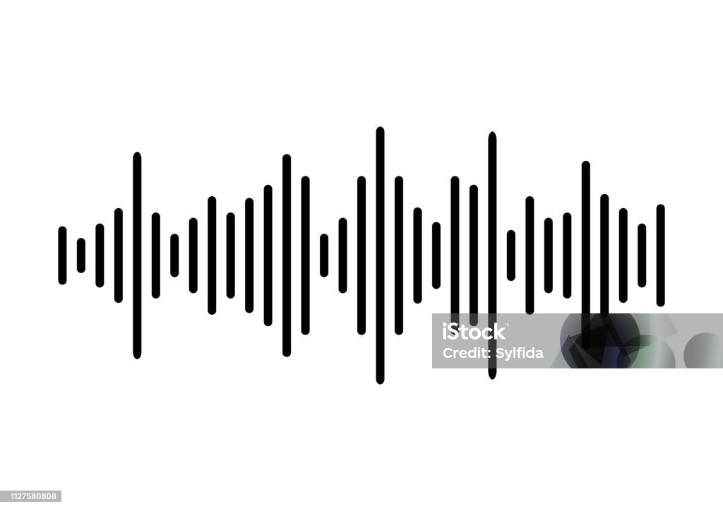 Sound wave background. Vector illustration Sound Wave stock vector